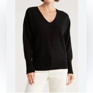 NEW! Magaschoni Wine V-Neck Sweater M